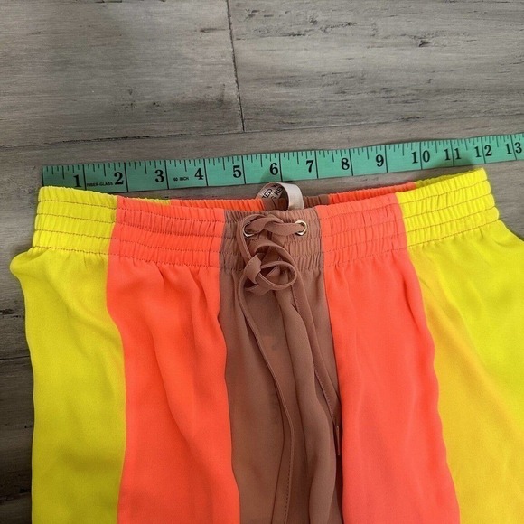 NWT House of CB Striped Margot Pants Women's High Waisted Wide Leg Semi-Sheer XS - Picture 6 of 9